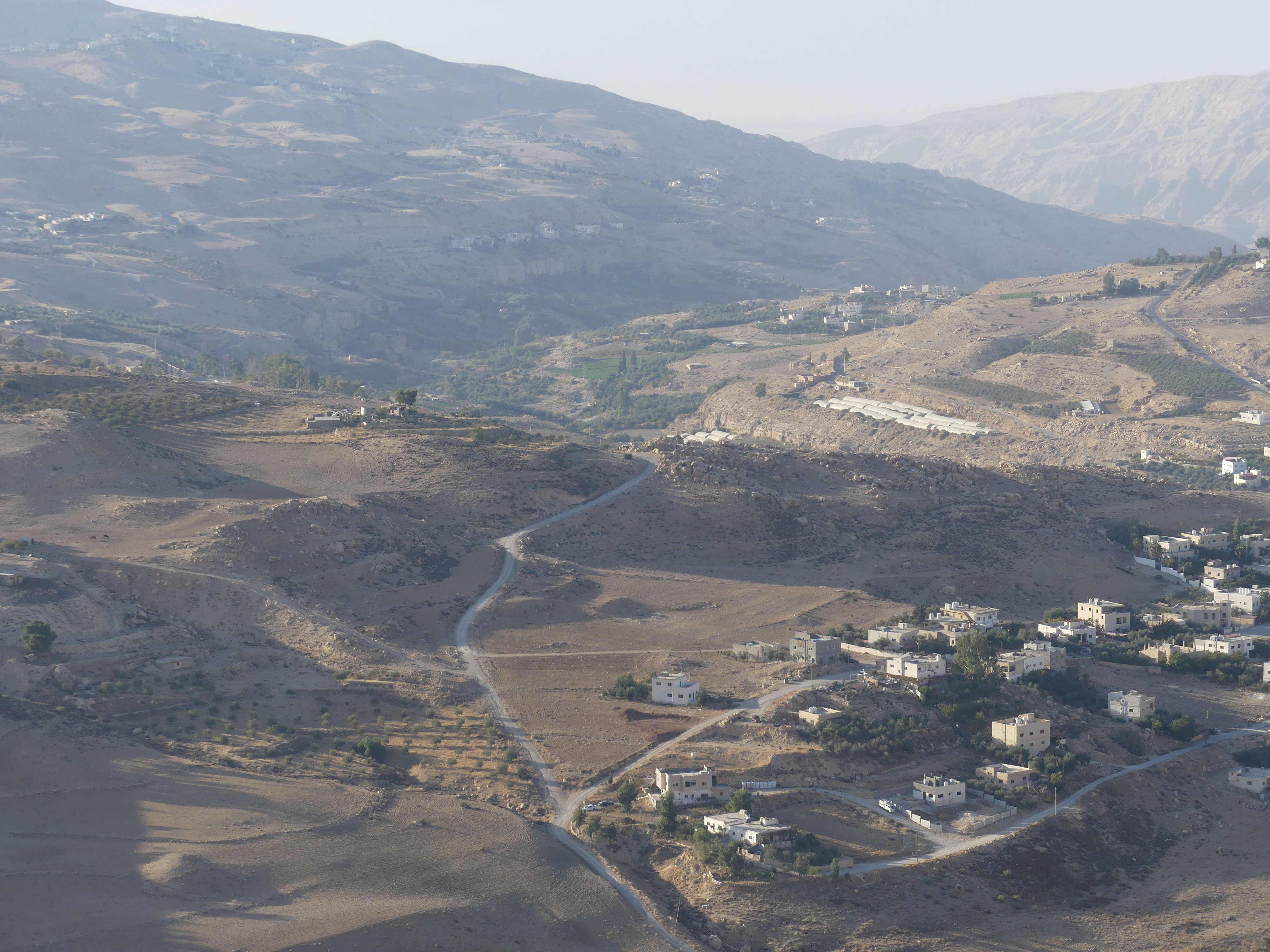 Vue panoramique depuis le château de Kerak